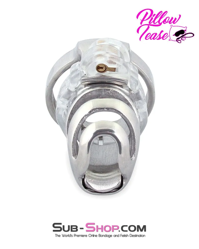 0432M      Short Knight in Shining Armor Steel Cock Cage System - MEGA Deal