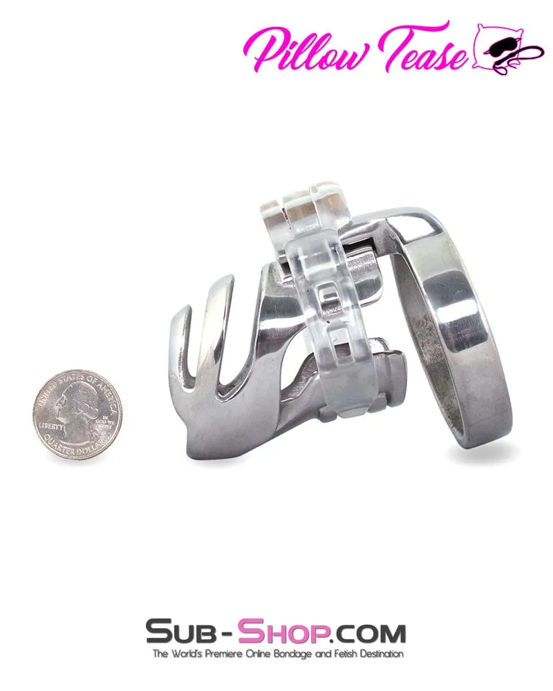 0432M      Short Knight in Shining Armor Steel Cock Cage System - MEGA Deal
