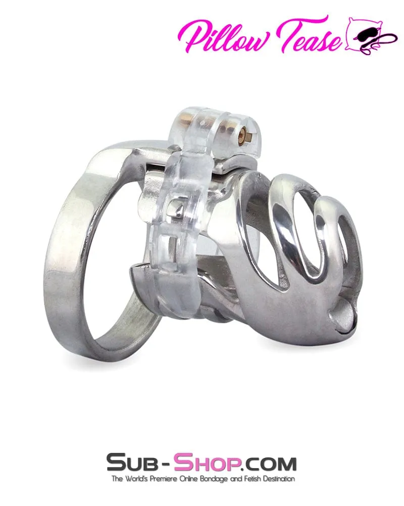 0432M      Short Knight in Shining Armor Steel Cock Cage System - MEGA Deal
