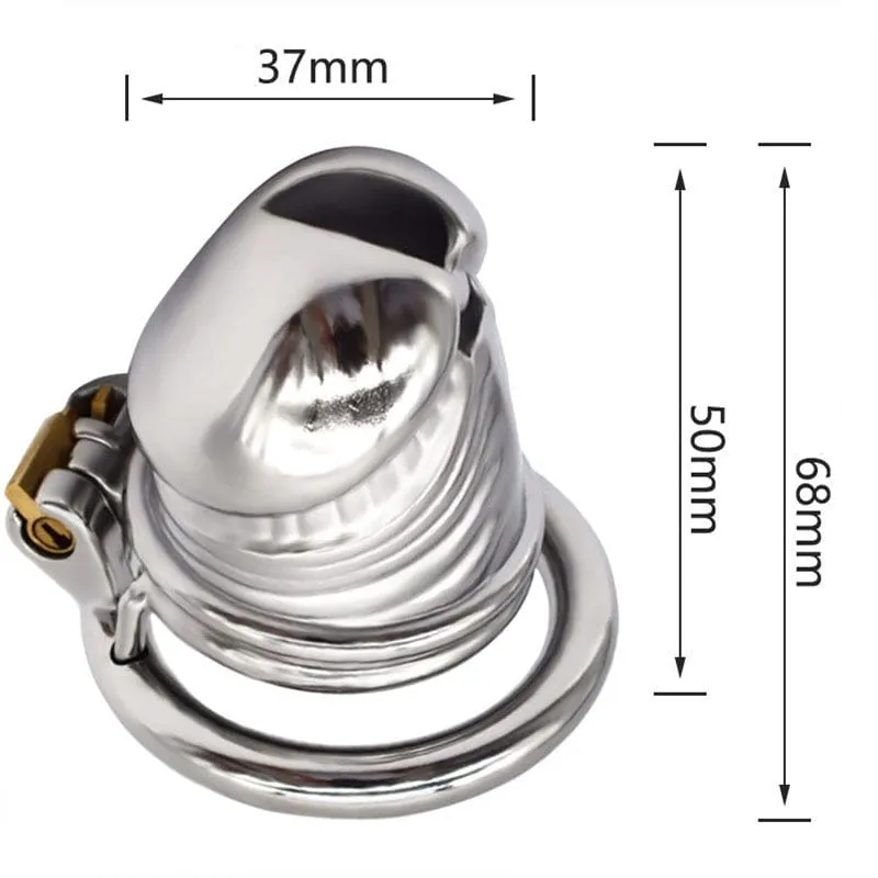 0642M      Penis Head High Security Steel Cock Cage Chastity