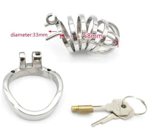 0900RS      Mini Manhood Tease and Torment High Security Steel Locking Male Chastity Device - MEGA Deal