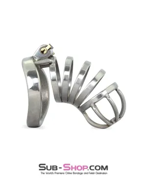 0900RS      Mini Manhood Tease and Torment High Security Steel Locking Male Chastity Device - MEGA Deal