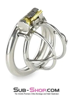 0963RS-SIS      Tiny Sissy Tool High Security Steel Locking Male Bondage Chastity Device