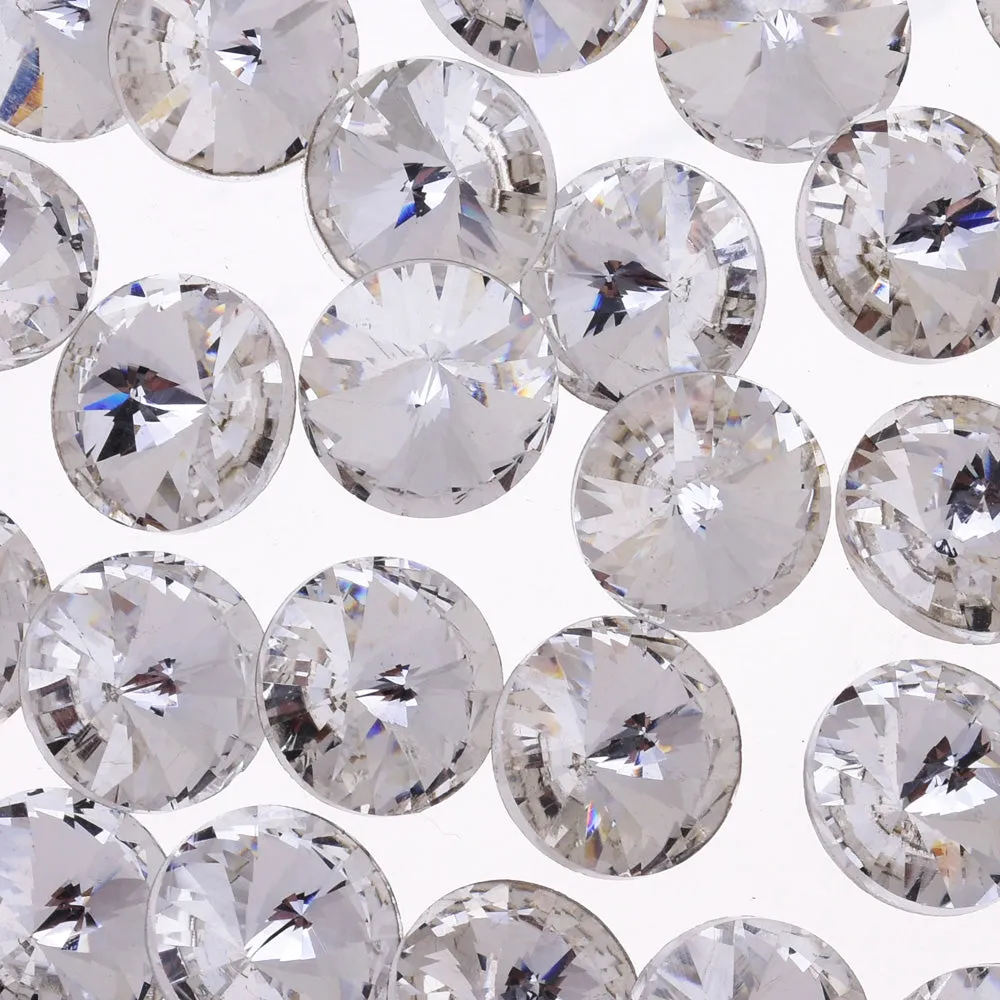 10mm Pointed Back High Quality Rhinestone Round point crystal Rhinestone Crystal Wedding Accessories clear white 50pcs 10181750