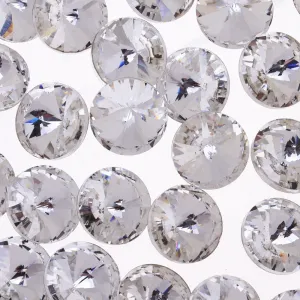 10mm Pointed Back High Quality Rhinestone Round point crystal Rhinestone Crystal Wedding Accessories clear white 50pcs 10181750