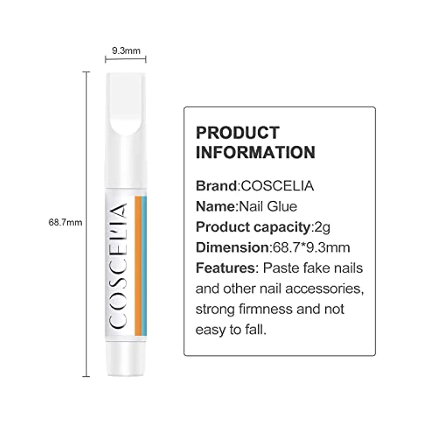 10pcs Cuticle Oil Pen and 20pcs Nail Glue