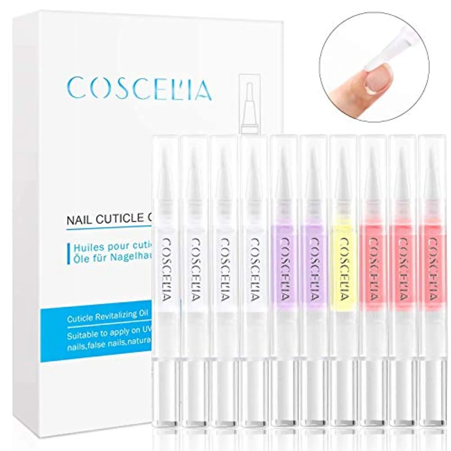10pcs Cuticle Oil Pen and 20pcs Nail Glue