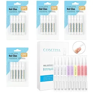 10pcs Cuticle Oil Pen and 20pcs Nail Glue