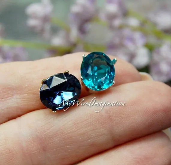 12x10mm Oval, Art 4100, Crystal Rhinestone or Gemstone Sew On Setting, Silver plated