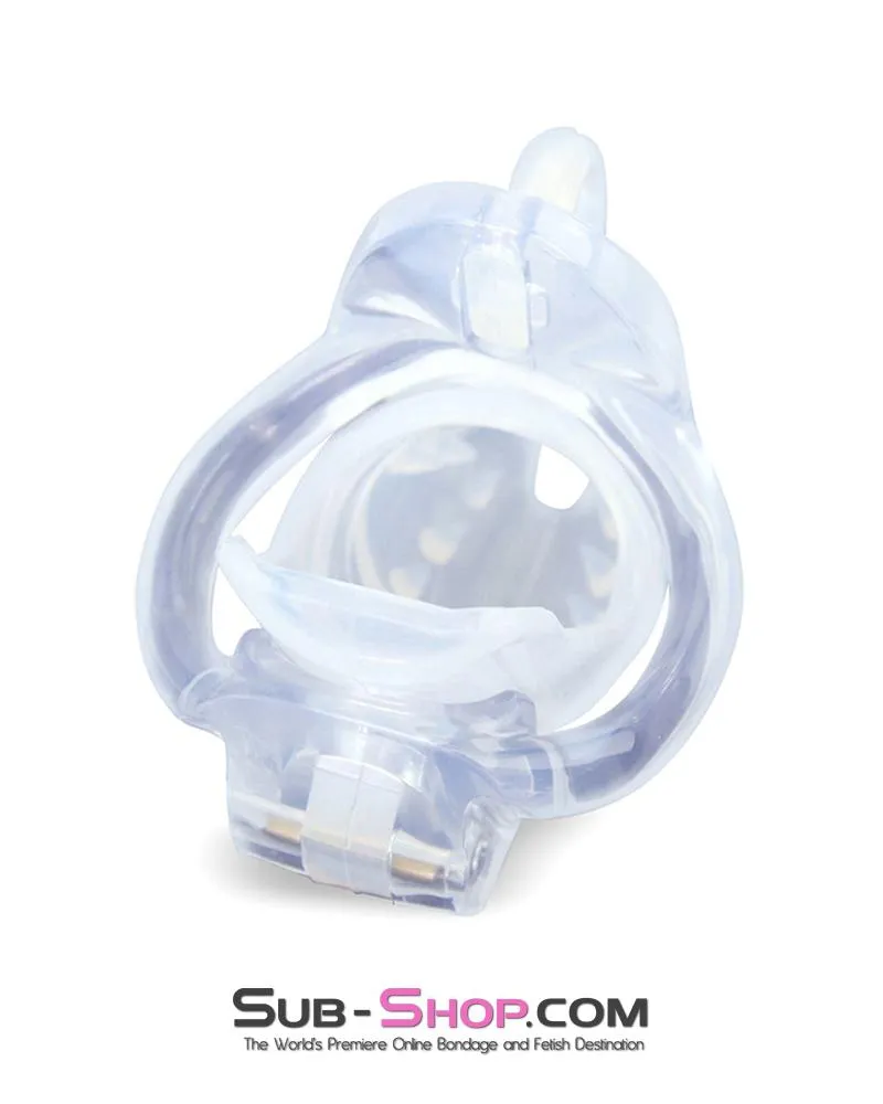 1388AR      Spiked Short Cock Blocker High Security Locking Male Chastity Device