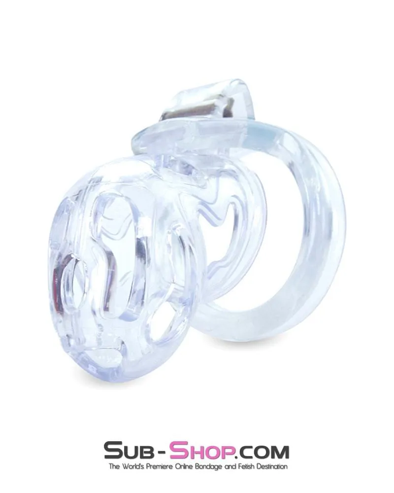 1571AR      Hard Up Clear High Security Cock Cage Chastity Device - MEGA Deal