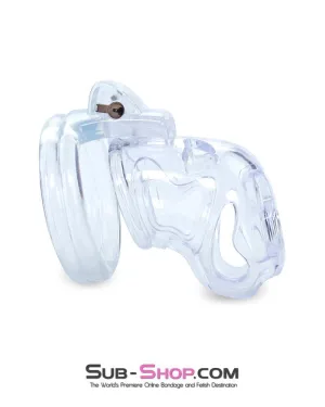 1571AR      Hard Up Clear High Security Cock Cage Chastity Device - MEGA Deal