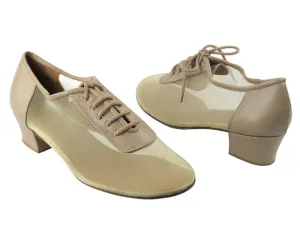 2002 Tan Leather & Flesh Mesh