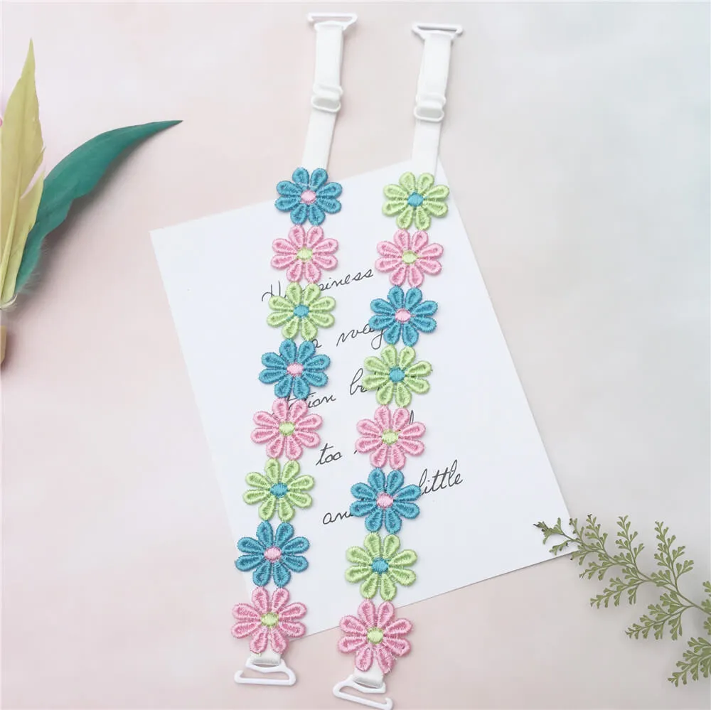 3 Color Daisy Bra Strap