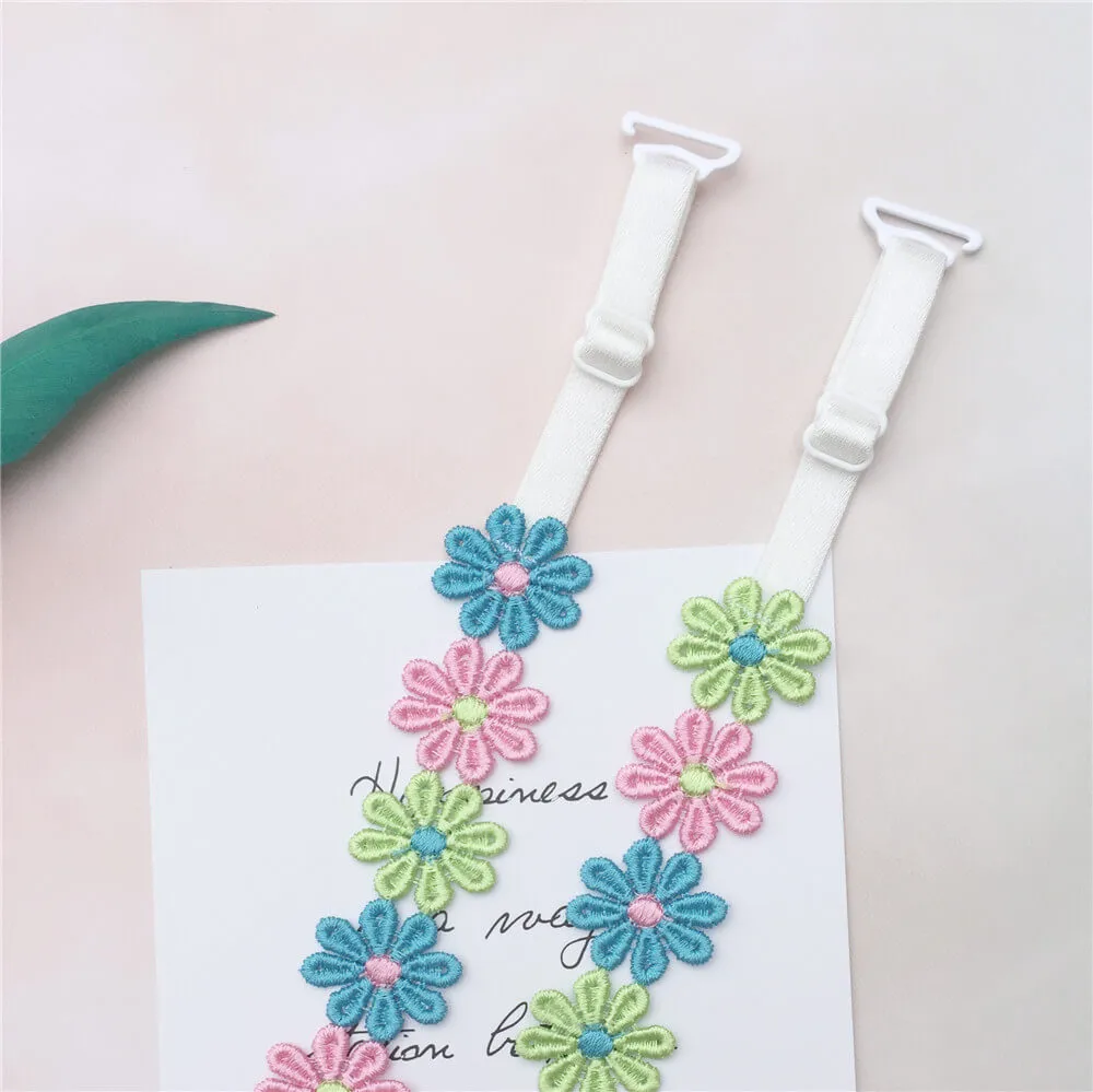 3 Color Daisy Bra Strap