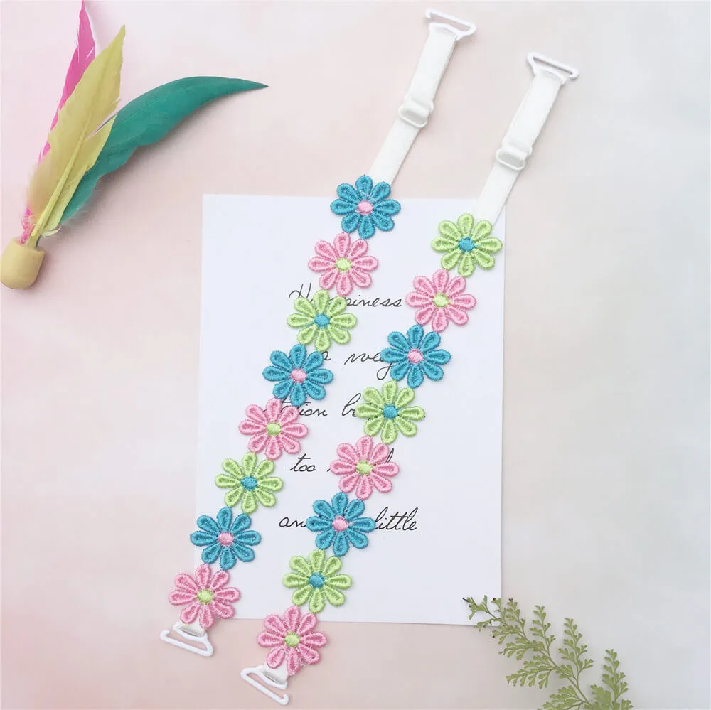 3 Color Daisy Bra Strap