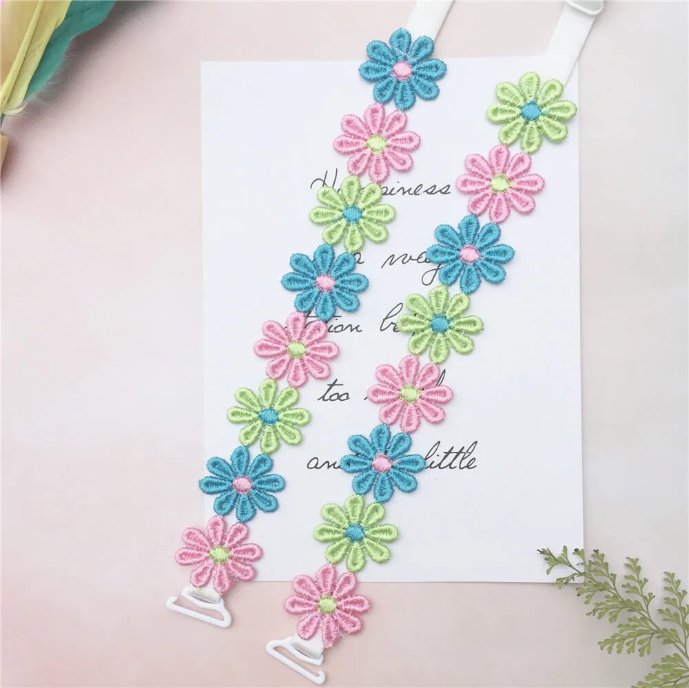 3 Color Daisy Bra Strap