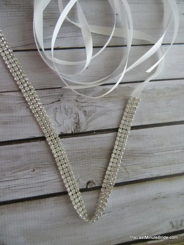 3 Row Rhinestone Beaded Belt Style: Milan