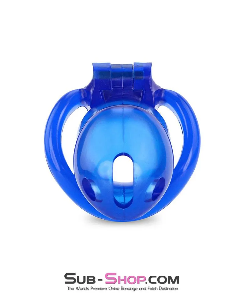 3510AE      Blue Blazes Chastity Tease High Security Locking Cock Cage Sensation Device - MEGA Deal