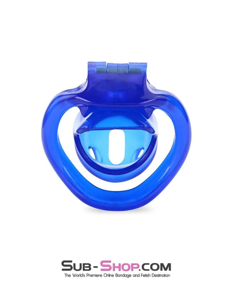 3510AE      Blue Blazes Chastity Tease High Security Locking Cock Cage Sensation Device - MEGA Deal