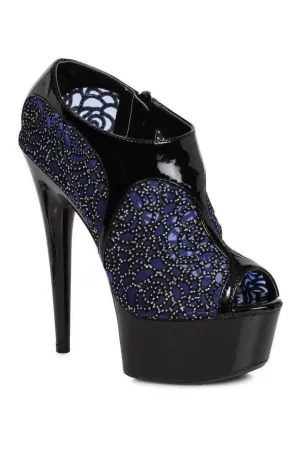 609-RAYNA Ankle Boots  | Blue Patent