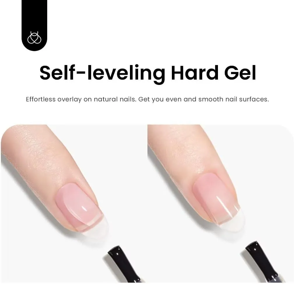 7 in 1 Clear Builder Nail Gel Set 2 Pcs 15ml
