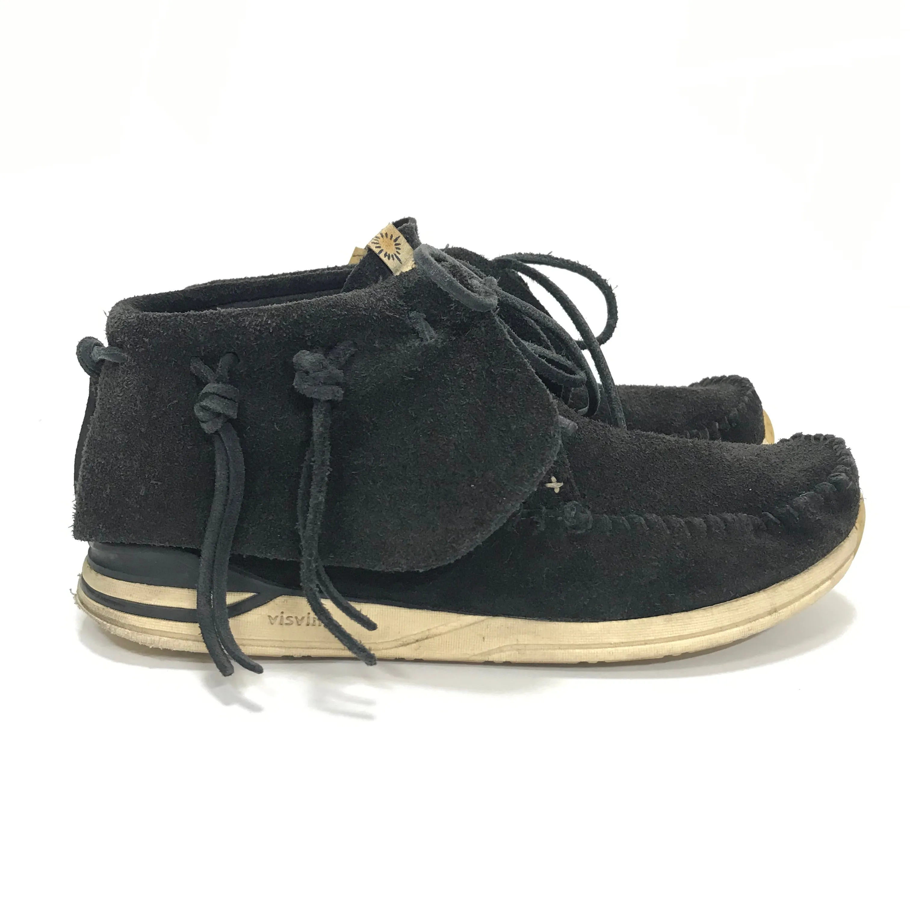 [9] Visvim FBT Lhamo Folk Suede Black