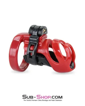 9059AE-SIS      Sissy's Long Night High Security Hinged Locking Male Chastity with Prince Albert Device