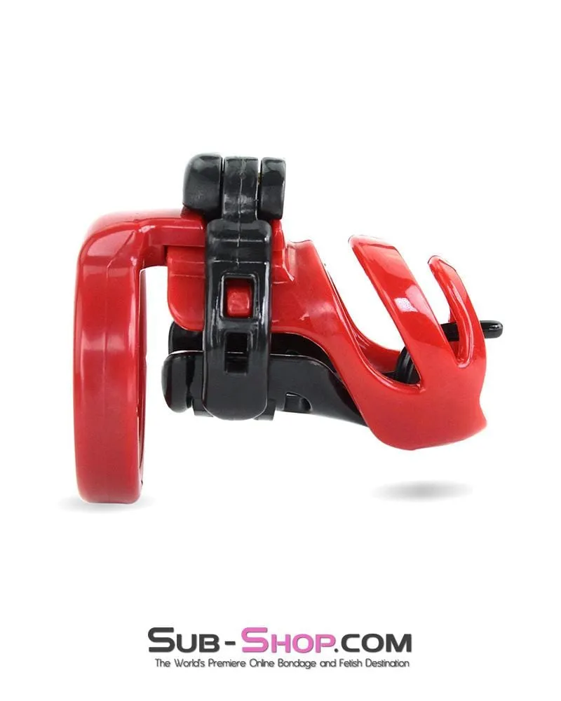 9059AE-SIS      Sissy's Long Night High Security Hinged Locking Male Chastity with Prince Albert Device