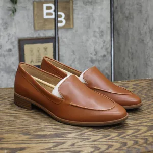 Aerosoles Womens East Side Loafer Shoes EAST SIDE Dark Tan Leather Brown 10M
