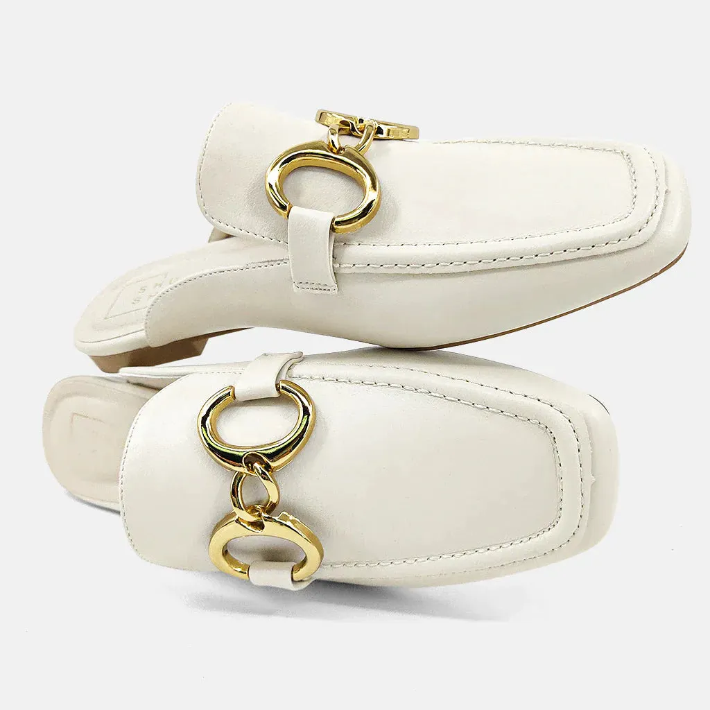 Andromeda Slip On Loafers - Bone