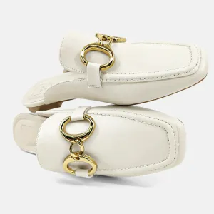 Andromeda Slip On Loafers - Bone