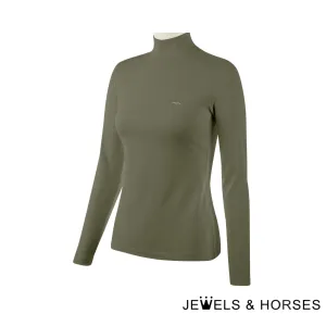 Animo Behind Womens Turtleneck - Jungle