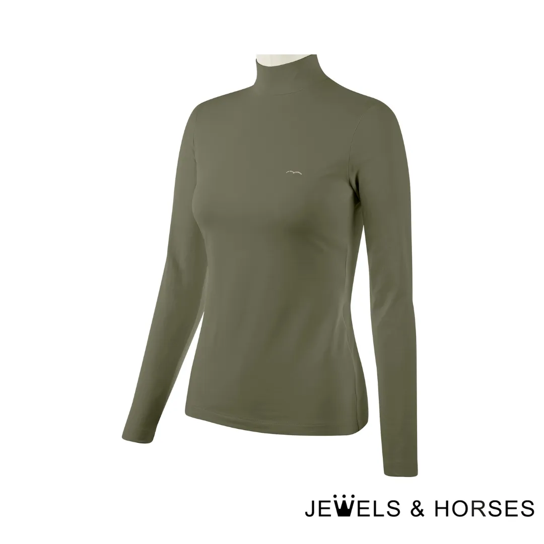 Animo Behind Womens Turtleneck - Jungle