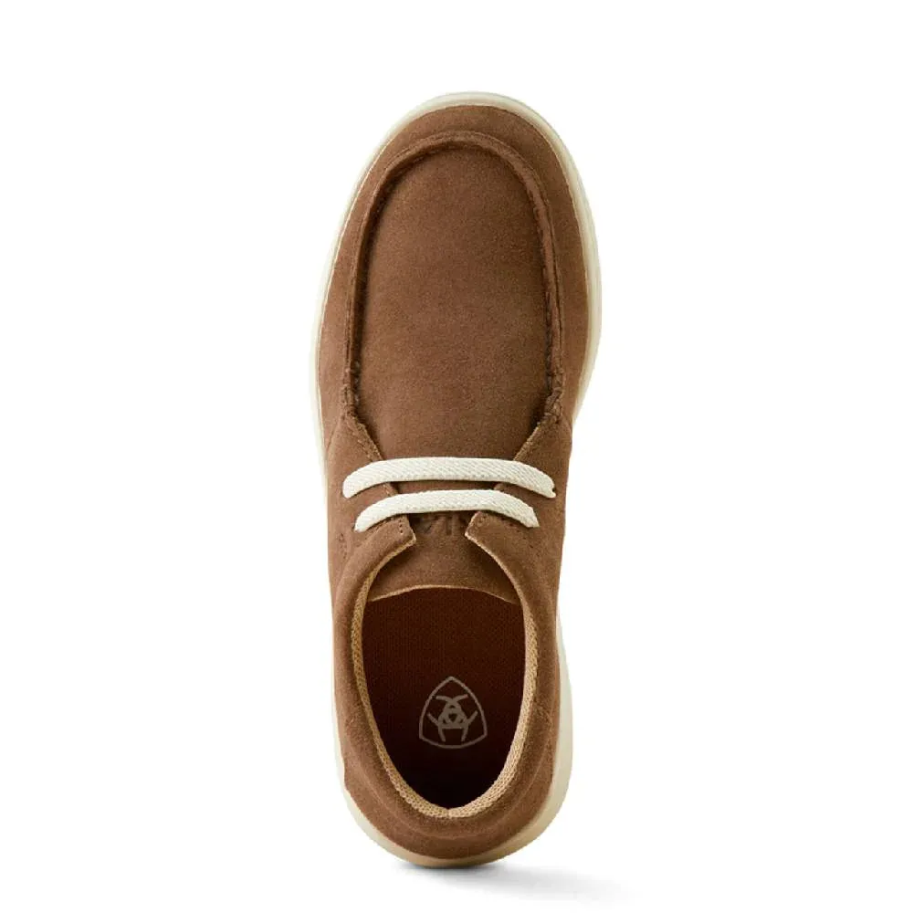 ARIAT YOUTH HILO BROWN BOMBER SUEDE SHOE