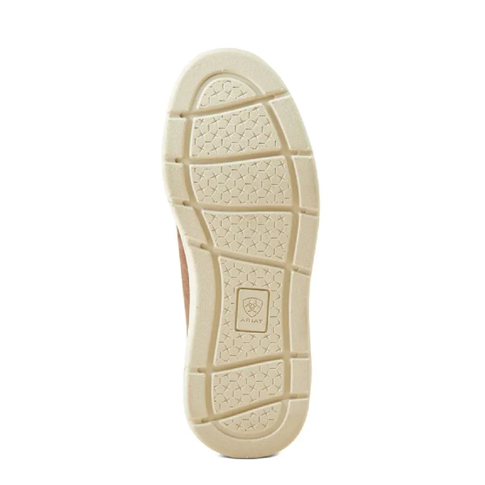 ARIAT YOUTH HILO BROWN BOMBER SUEDE SHOE