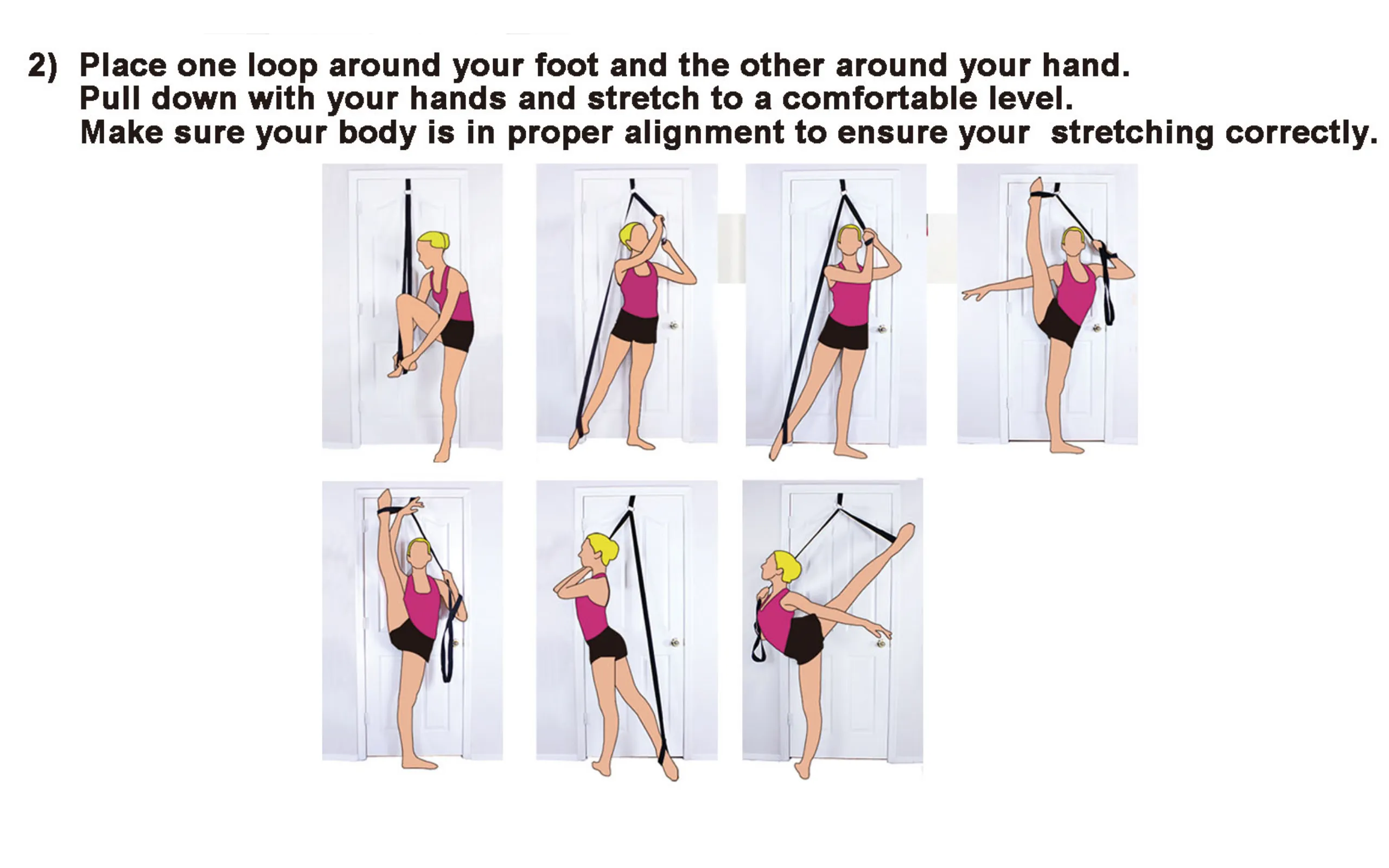 Artan Balance Leg Stretching Strap and Ballet Balance Board, 2 Pc. Set