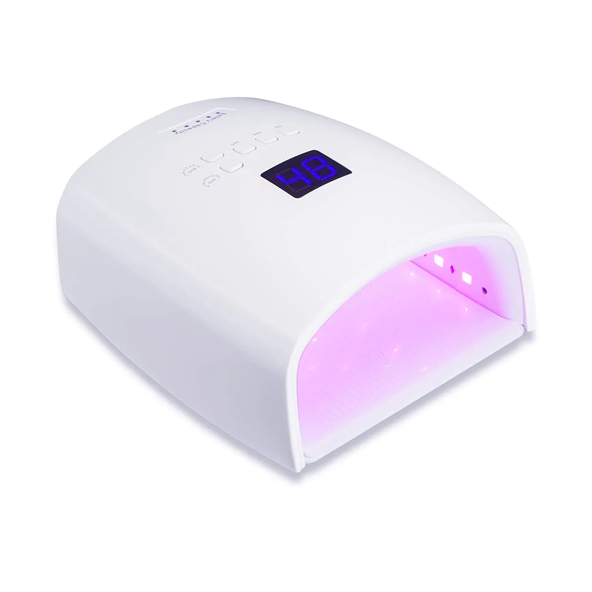 Ayshone 48W Cordless LED Gel Nail Lamp,Professional Curing Lamp For Fingernail and Toenail,Rechargeable Nail Dryer for Home and Salon (Black)