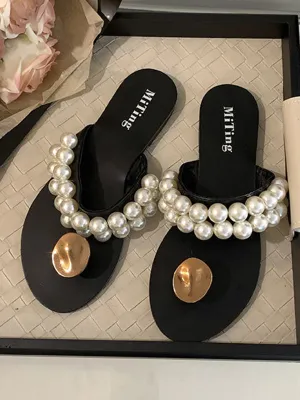 Beach Beaded Slippers