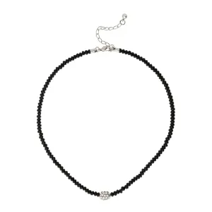 Beaded Choker with Pave Bead