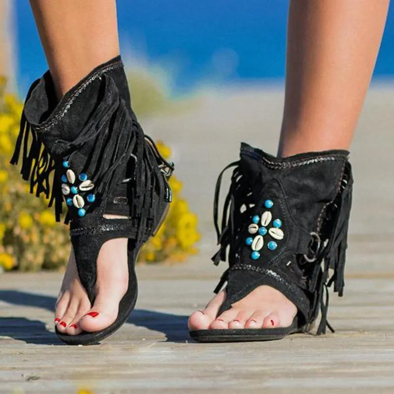 Beaded Roman Sandals