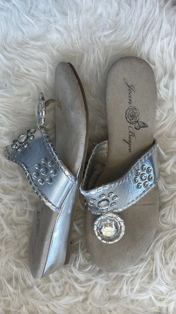 Beaded Small Wedge Sandals