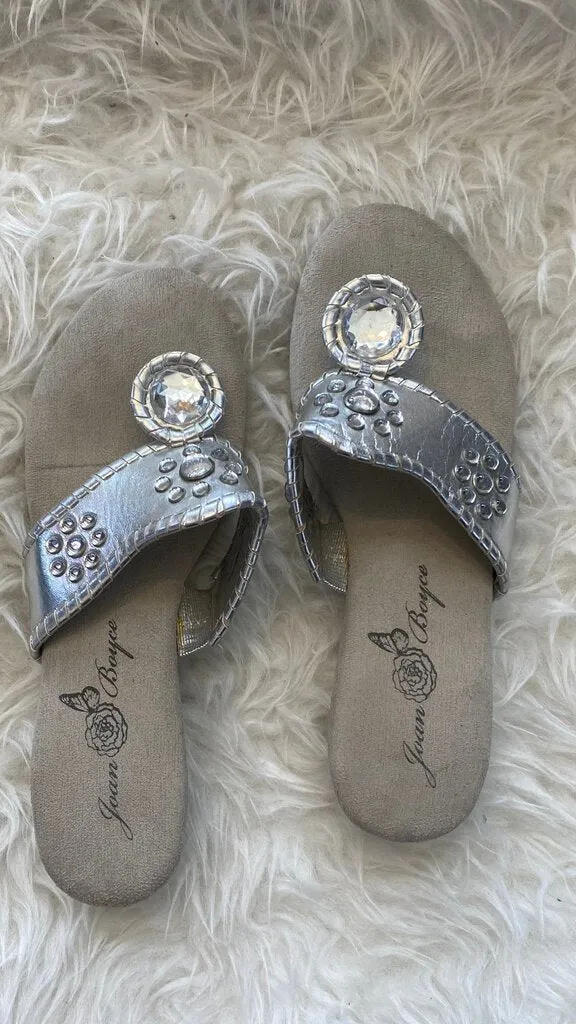 Beaded Small Wedge Sandals
