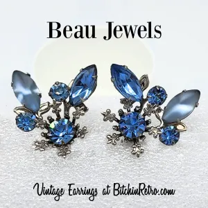 Beau Jewels Vintage Rhinestone Earrings