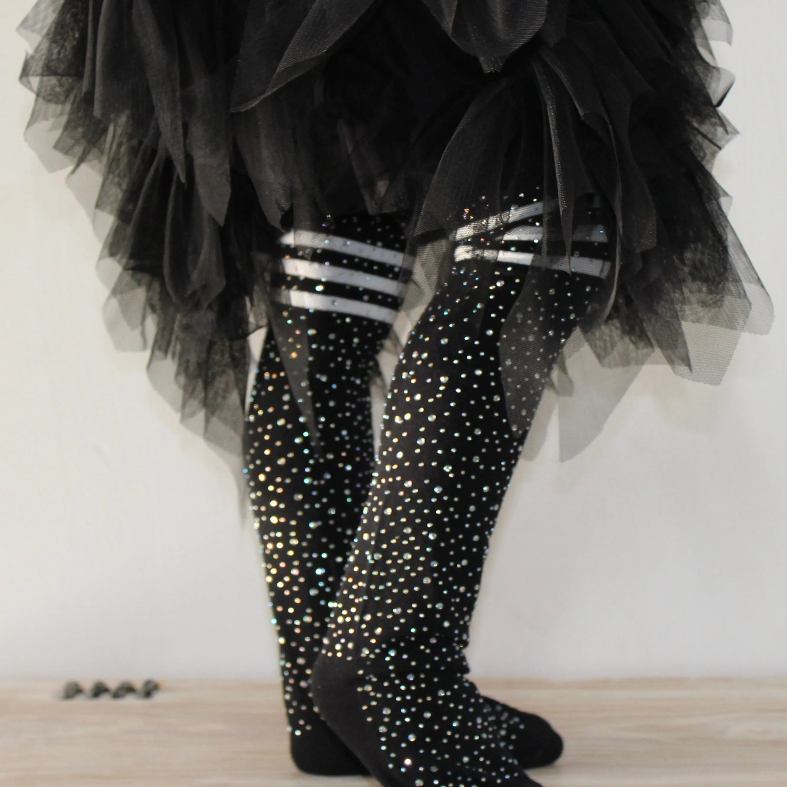 Bedazzled Rhinestone Knee High Tights Socks for KIDS