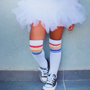Bedazzled Rhinestone Knee High Tights Socks for KIDS