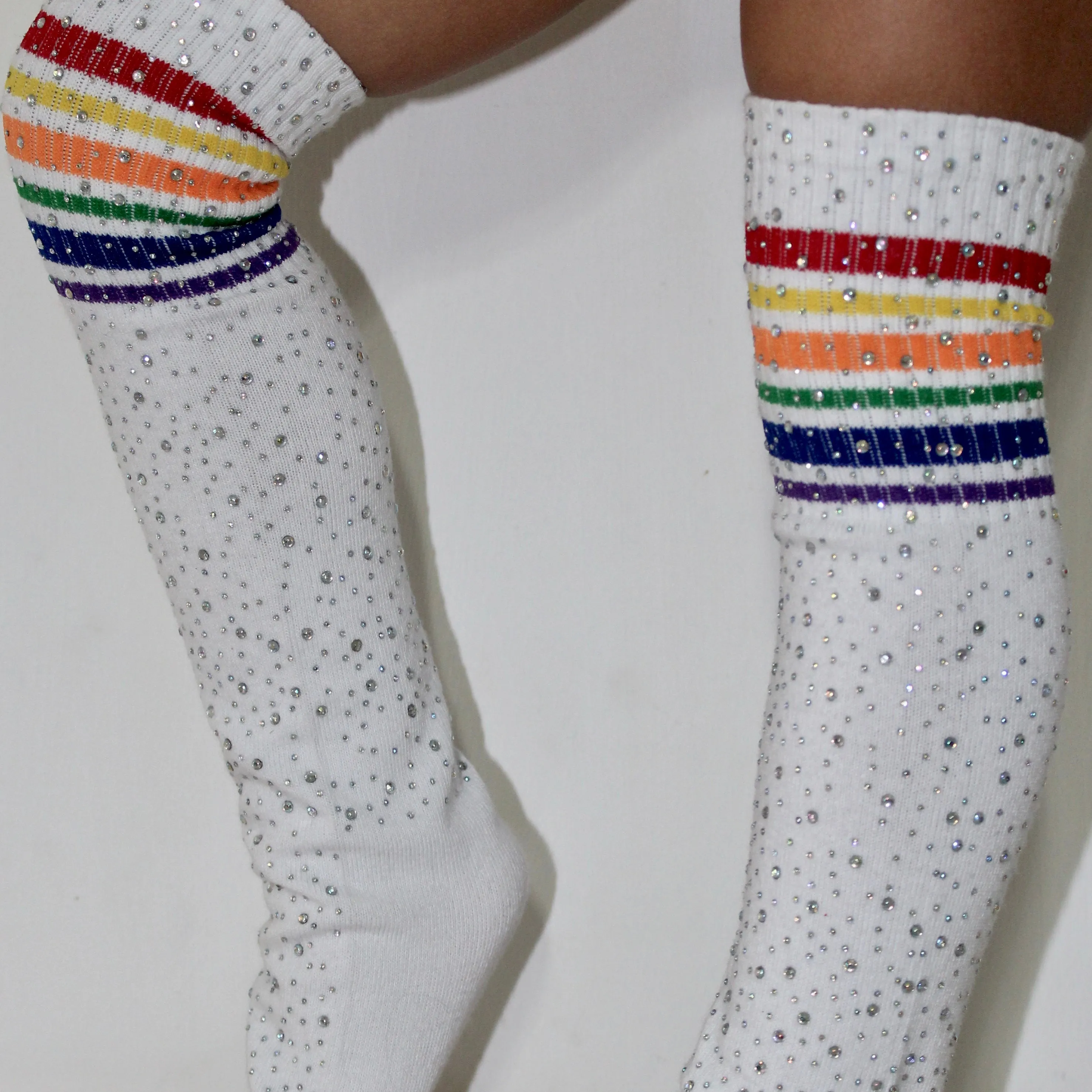 Bedazzled Rhinestone Knee High Tights Socks for KIDS
