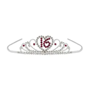 Beistle Sweet 16 Royal Rhinestone Tiara - Party Supply Decoration for Sweet 16
