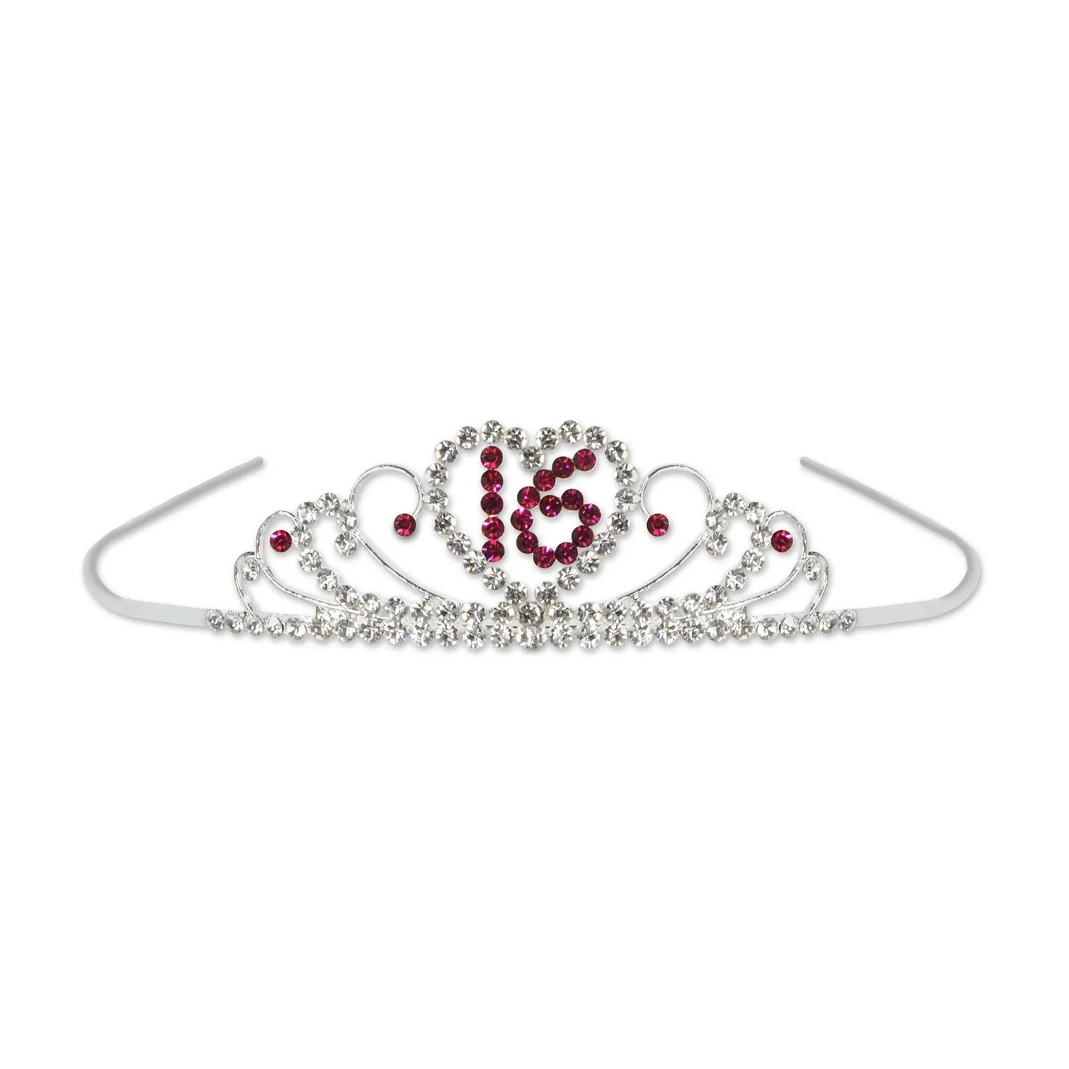 Beistle Sweet 16 Royal Rhinestone Tiara - Party Supply Decoration for Sweet 16