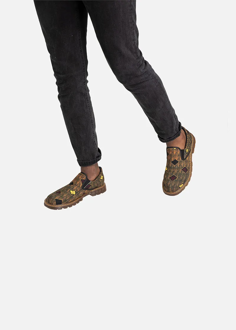 Belo  African Print Men's Slip-on Loafers